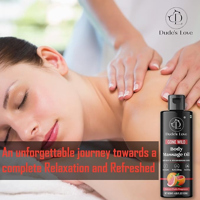 Organic - Grapefruit Full Edible Body Massage Oil - Refreshing, Calming | No - Image 4
