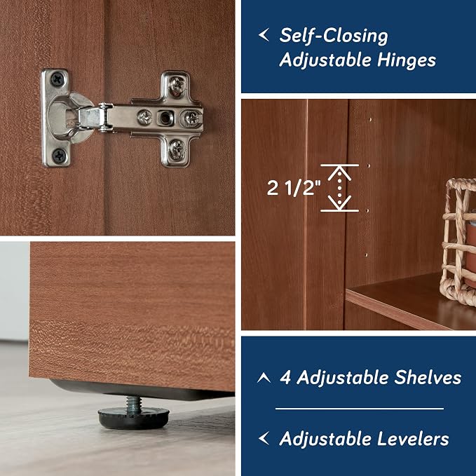 Sauder HomePlus Storage Cabinet/ Pantry cabinets, Sienna Oak finish - Image 6