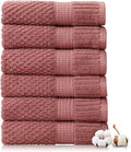 NY Loft 100% Cotton Hand Towel 6 Pack Hand Towel Set | Super Soft & Absorbent by NYLoft