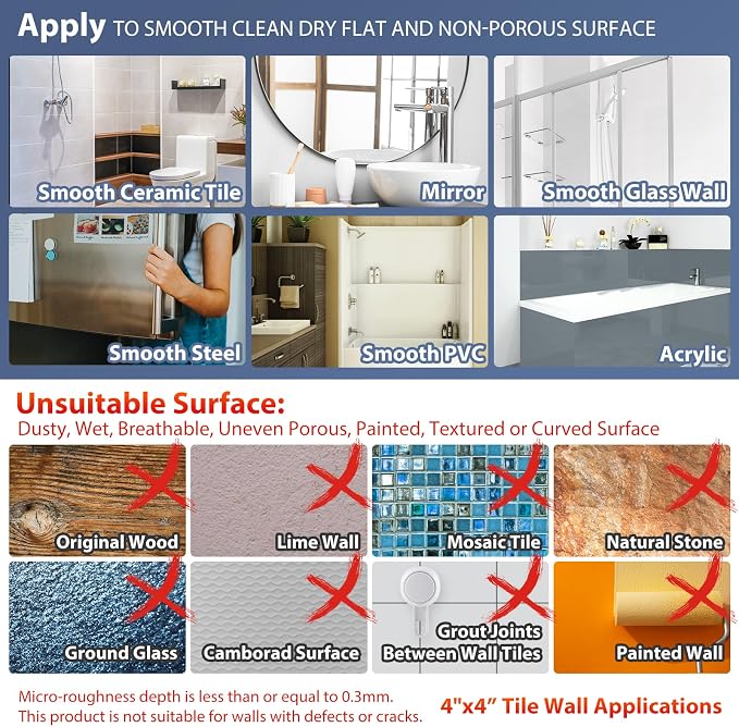 Grab Bars for Bathtubs and Showers 2 Pack Shower Handle, Heavy Duty Suction - Image 4