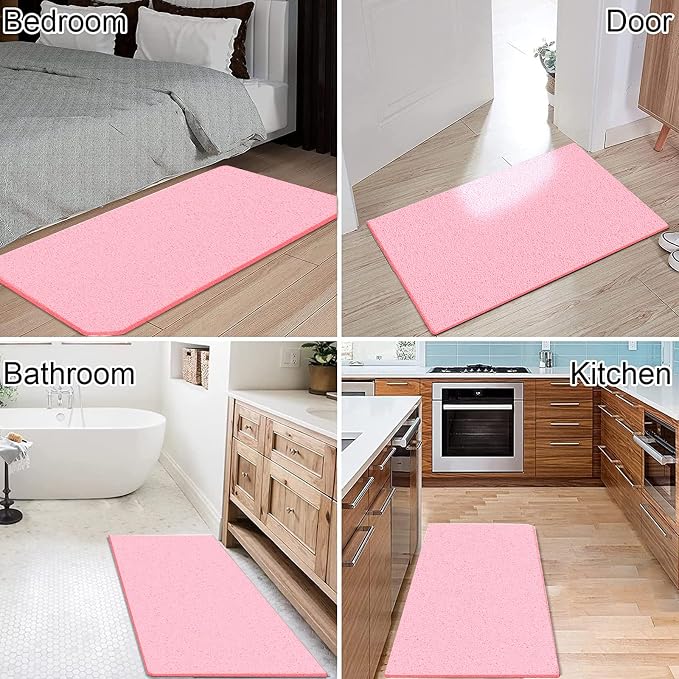godehone Shower Mats Non Slip Without Suction Cups, PVC Loofah Bathroom Mats - Image 4