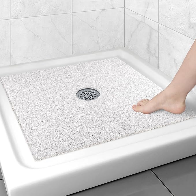 Square Shower Mat Non Slip: 27x27 Inch Extra Large Shower Floor Mat by Unknown