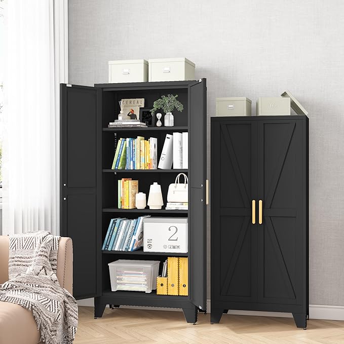 71H Tall Metal Storage Cabinet - Image 6