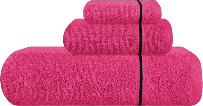MyOwn Ultra Soft 3 Pack Cotton Towel Set, Contains a Bath Towel 28x55 inch by Unknown