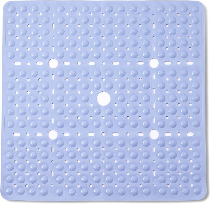ENKOSI Large 27 x 27 inch Square Non-Slip Shower Mat | Anti Slip Shower Stall by ENKOSI