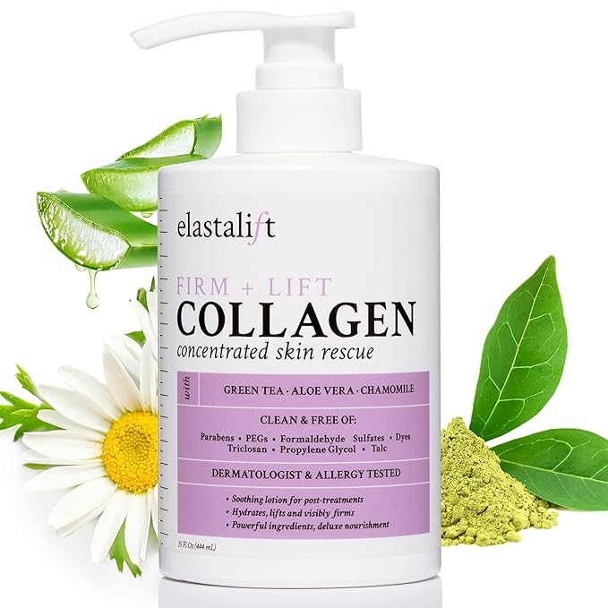 Elastalift Collagen Cream Skin Care Face Lotion & Body Lotion | Fragrance Free by Elastalift