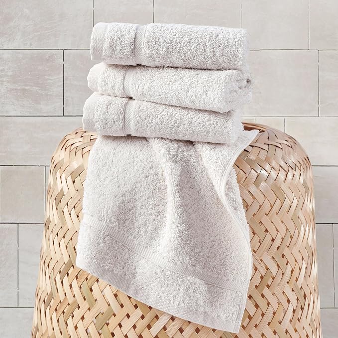 Cream Washcloth Linen Set Premium Original Turkish Cotton, Hotel Quality - Image 4