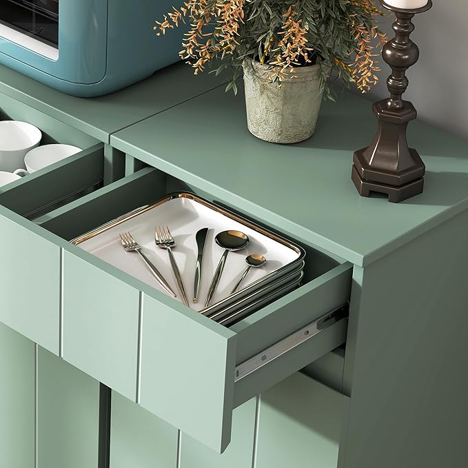 Small Bathroom Cabinet with Adjustable Shelves, Anti-Tip Design, 14.96" L x - Image 3
