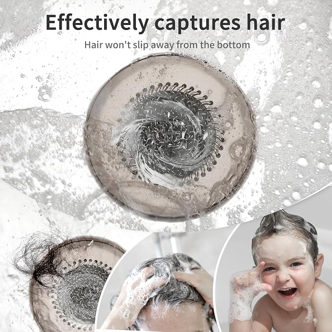 Shower Drain Hair Catcher, Fast Drainage & Easy Clean Bathtub Drain Cover - Image 3