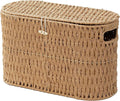 Toilet Paper Basket with Lid, Paper Rope Decor Basket by WEAVECOMFORTINTOEVERYCORNER