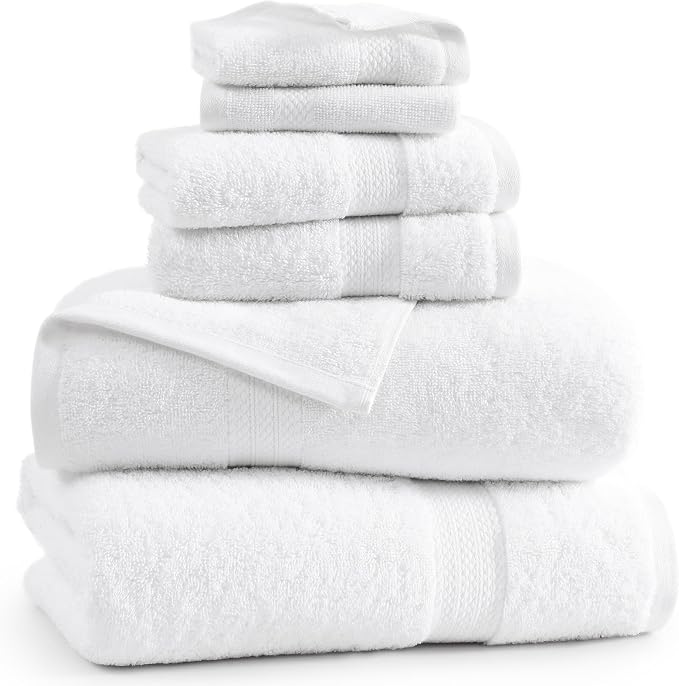 LANE LINEN 100% Cotton Luxury Bathroom Towel Set - Image 2