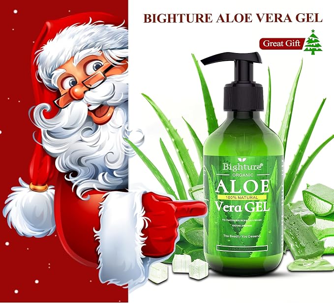 Aloe Vera Gel, 100% Aloe Vera from Freshly Cut Aloe Leaves, Skin Care - Image 2