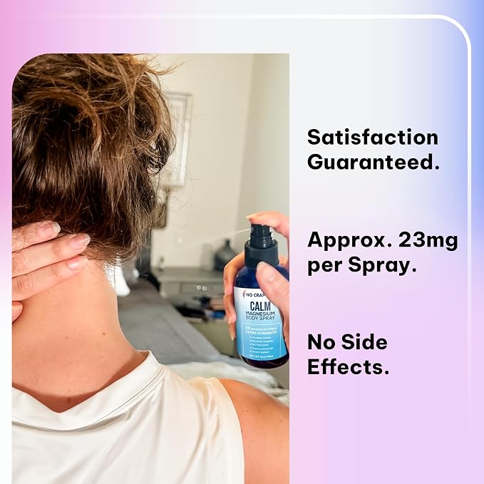 No Crap In It Calm Magnesium Spray Triple Magnesium Power: All Natural - Image 8