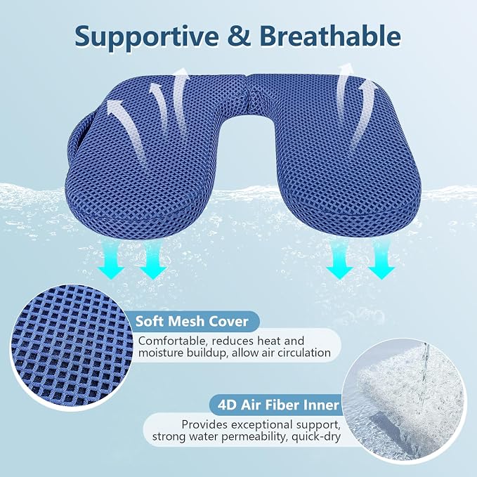 Shower Seat Cushion for Shower Bench, U Shape Shower Chair Cushion Pillow for - Image 4
