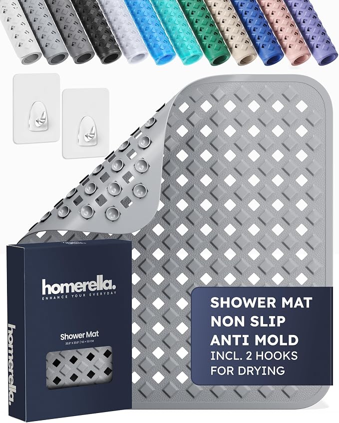 homerella® Shower Mat Non Slip Anti Mold, Non Slip Shower Mats by Homerella
