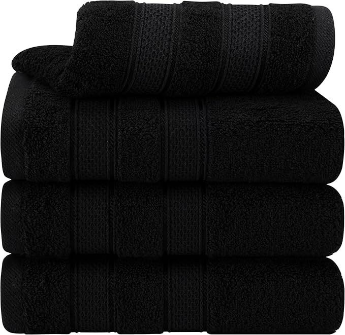 American Soft Linen Salem 100% Cotton Turkish 4 Piece Hand Towels by AmericanSoftLinen
