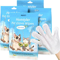 Dog Wipes Cleaning Deodorizing & Washing Gloves by Homtyler