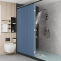 Bathroom Magnetic Folding Shower Curtain, Accordion-Style Shower Curtain by Unknown