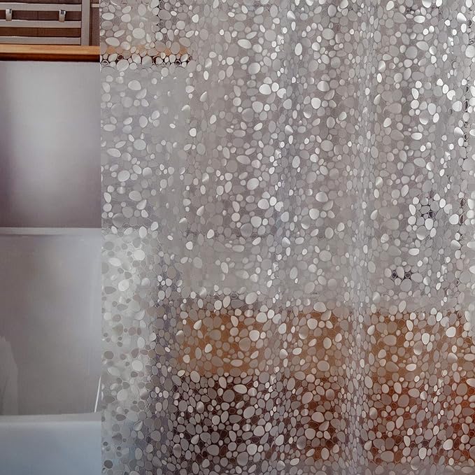 Bostofy EVA 3D Waterproof Shower Curtain Liner, 72”Width x 84”Length by Bostofy