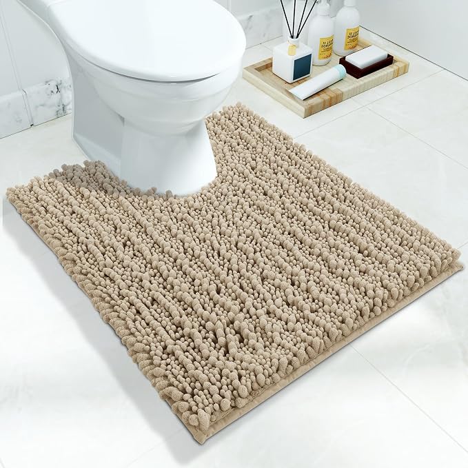 Yimobra Toilet Rug U Shaped Washable 24x20 Inch by Yimobra
