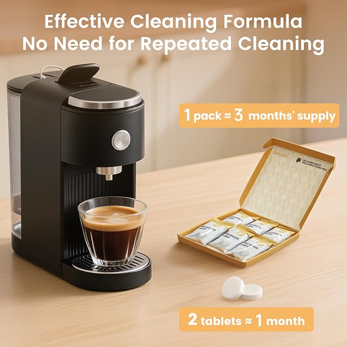 6 Count Coffee Maker Cleaner & Descaler Tablets, Effective Cleaning Coffee Pot - Image 6