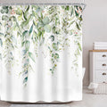 Riyidecor Sage Green Eucalyptus Leaves Shower Curtain by Riyidecor