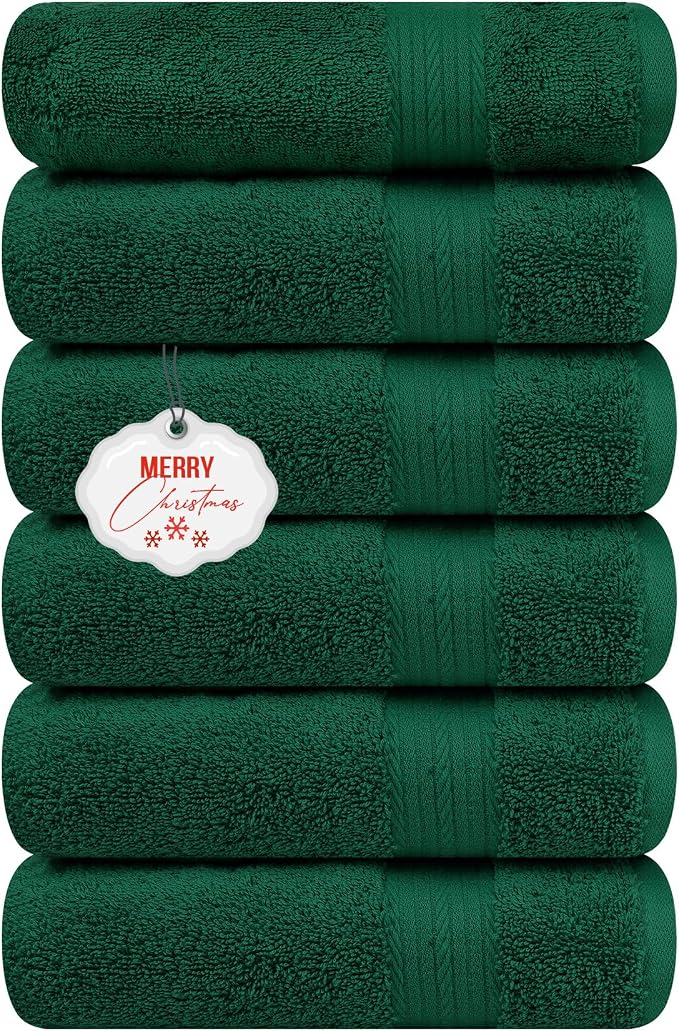 Ample Decor Hand Towel 18 X 28 Inch 600 GSM 100% Cotton Soft Premium Quality by AmpleDecor