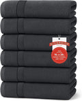 RIVERSIDE 6 Pack Premium Hand Towels Set, 16x28 inches, 100% Ring Spun Cotton by RIVERSIDE