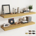 55 Inch Long Floating Shelves for Wall Set of 2, Easy Install Engineered Wood by Marsmiles