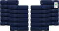 Delara 100% Organic Cotton Towels 650 GSM Plush Feather Touch Quick Dry Hand by Delara