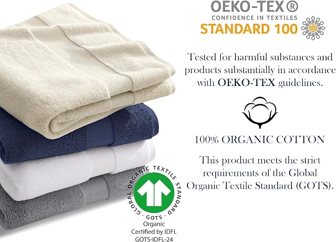 Delara Organic Cotton Luxuriously Plush Hand Towel Pack of 2 | GOTS & OEKO-TEX - Image 6
