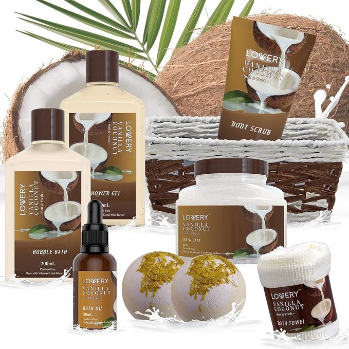 Gifts For Women Gift Basket for Women– 9 Piece Christmas Gifts Set of Vanilla - Image 5