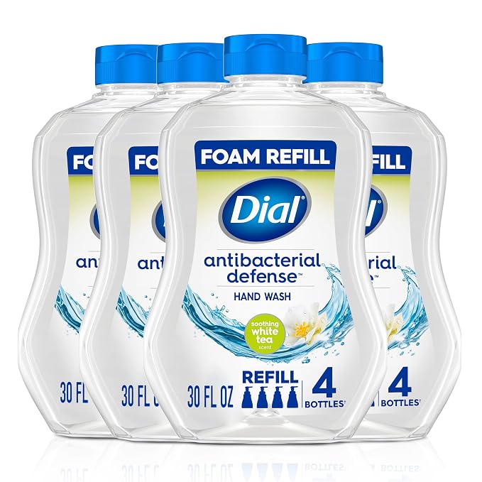 Dial Antibacterial Defense Foaming Hand Soap + Aloe, Soothing White Tea by DialSoap