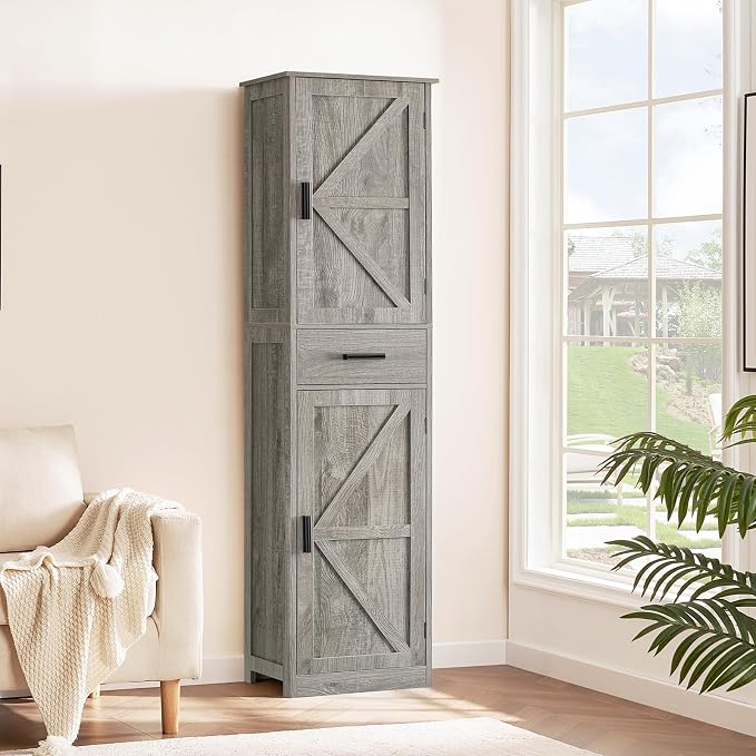 WEENFON Tall Bathroom Cabinet, Storage Cabinet - Image 9