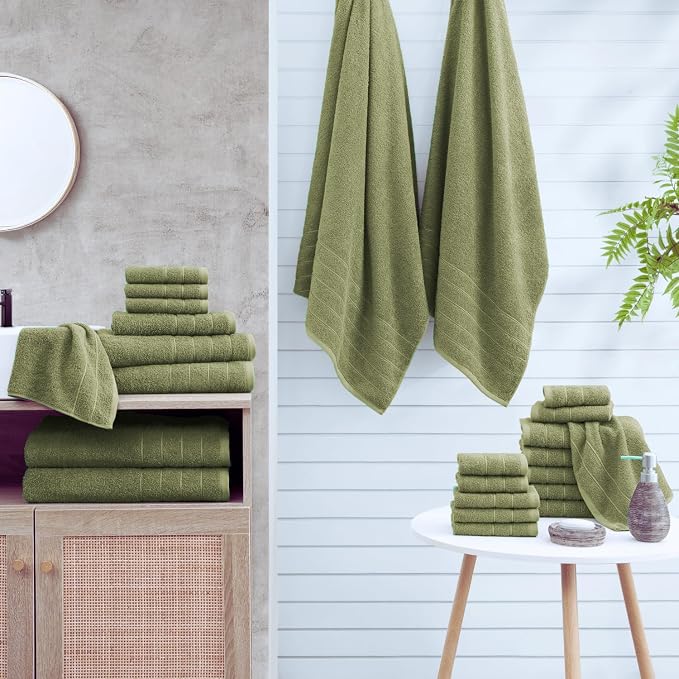 Casa Platino 100% Cotton 8 Piece Bath Towel Set - Image 2