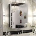 Keonjinn 20 x 26 Inch Chrome Recessed Medicine Cabinets, Mirrored Bathroom by Keonjinn