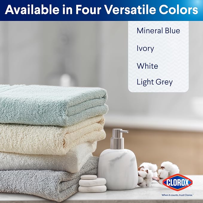 Clorox Bleach Friendly Towel Set, Quick Dry 100% Cotton Highly Absorbent - Image 7