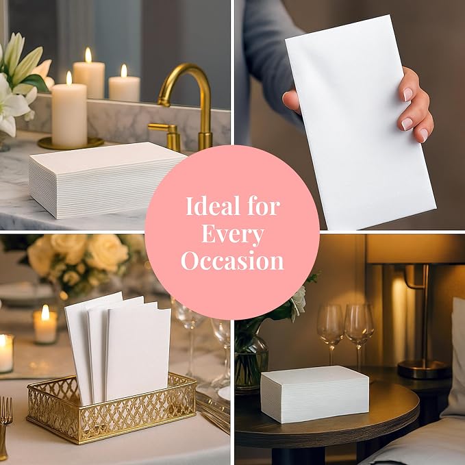 Prestee 100 Linen Feel Disposable Paper Towels - Image 6