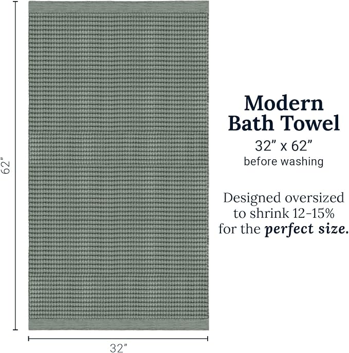 GILDEN TREE Waffle Towels for Bathroom Luxury 100% Cotton Bath Towels, Quick - Image 9