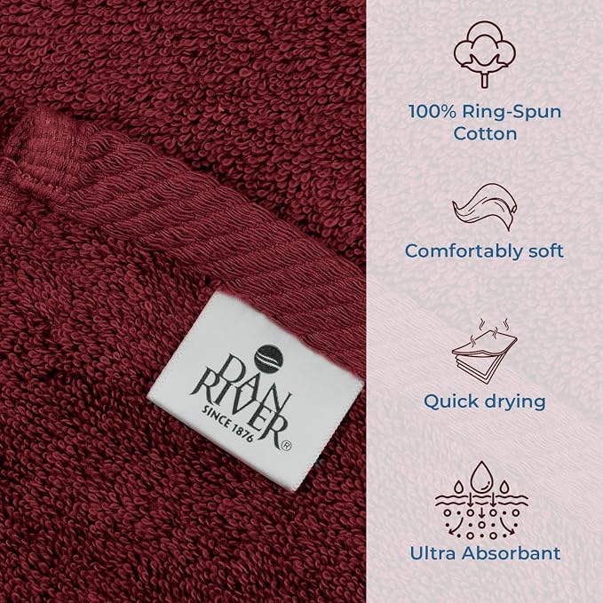 DAN RIVER Pack of 1 Bath Sheet 40x80 Inches, Jumbo Bath Towels, Soft and - Image 3