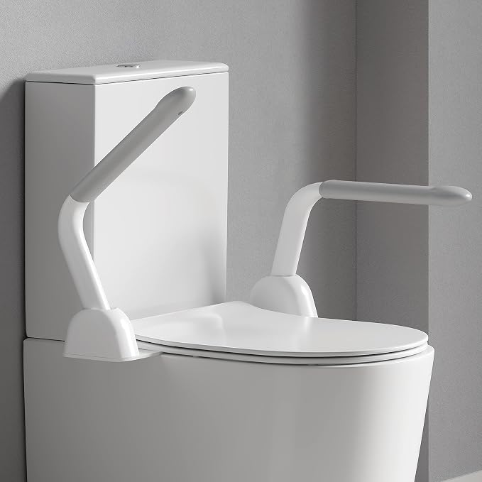 Toilet Safety Rails for Seniors, Super Heavy Duty Handicap Toilet Rails by PUKANIUM