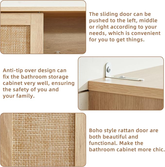 LEYAOYAO Over The Toilet Storage Cabinet - Image 3