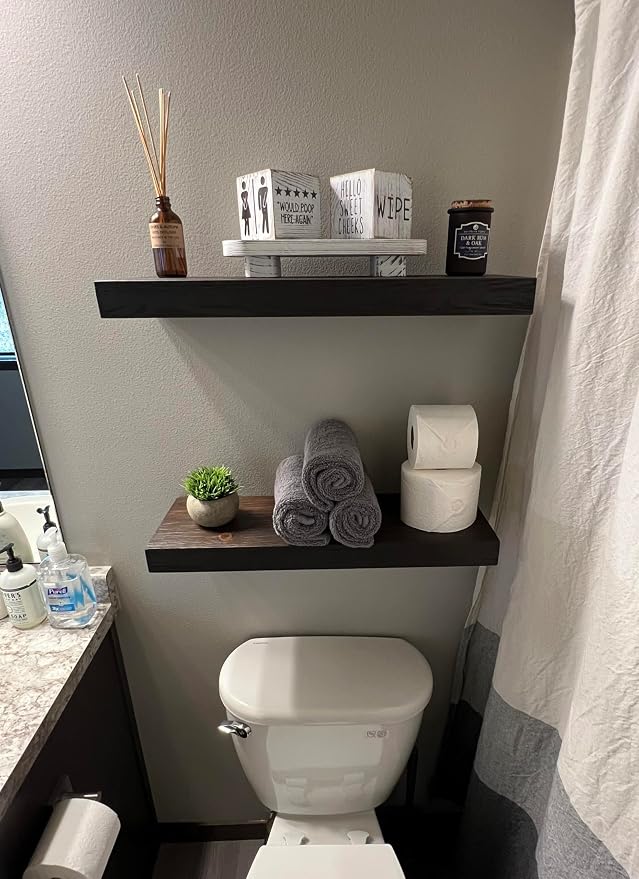 joelsantiques 24 Inch Wooden Floating Shelves - Image 9