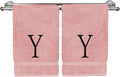Monogrammed Hand Towel, Personalized Initial Gift, Extra Absorbent 100% Turkish by BareCotton
