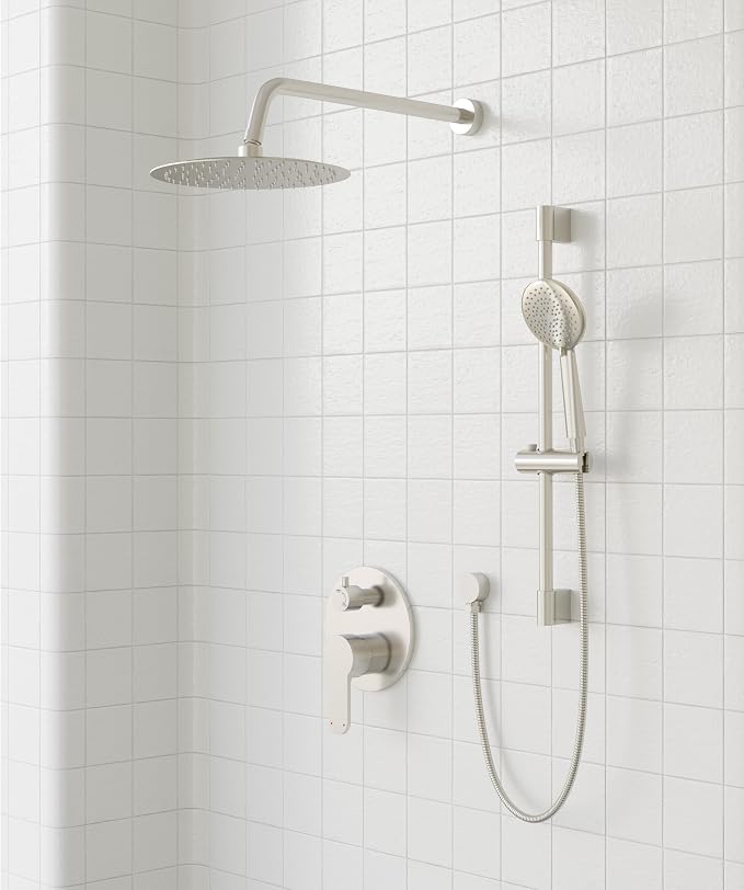 Gabrylly Shower System, High Pressure 12" Rain Shower Head - Image 2