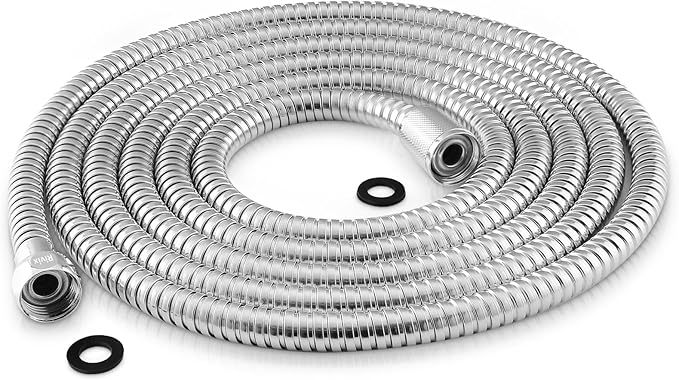 Shower Hose 118 Inch Extra Long Stainless Steel Shower Hose by Rivix