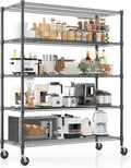 Homdox Heavy Duty Storage Shelves, 5 Tier Wire Shelving Unit by HOMDOX