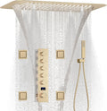 Brushed Gold Digital Display Shower System by KATAIS
