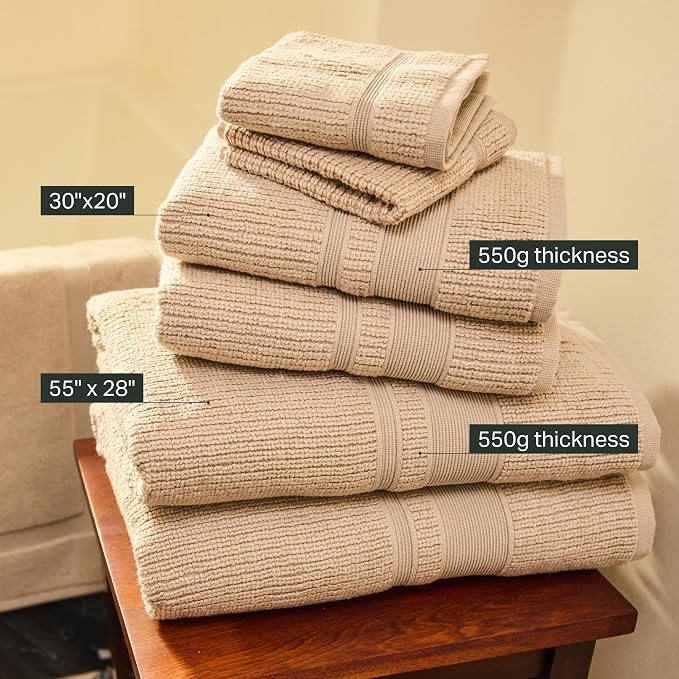 Preston Lane Douro Hand Towel Set – 2 Pack Luxury Cotton Towels, Ultra Soft & - Image 4