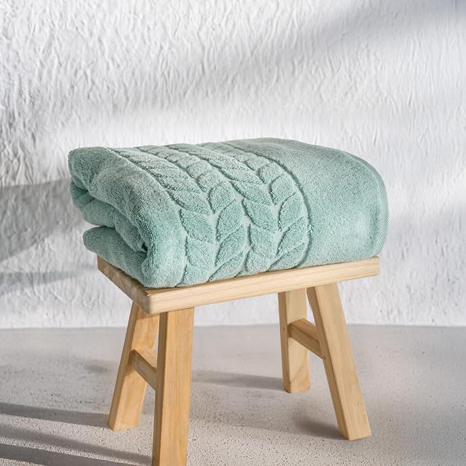 BAGNO MILANO Organic Turkish Cotton Bath Towels, Luxury Jacquard Collection - Image 8